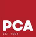 Logo of PCA with establishment year 1884 on red background.